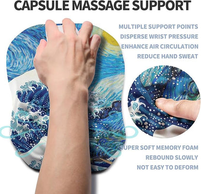 Ergonomic Raised Mouse Pad Wrist Support