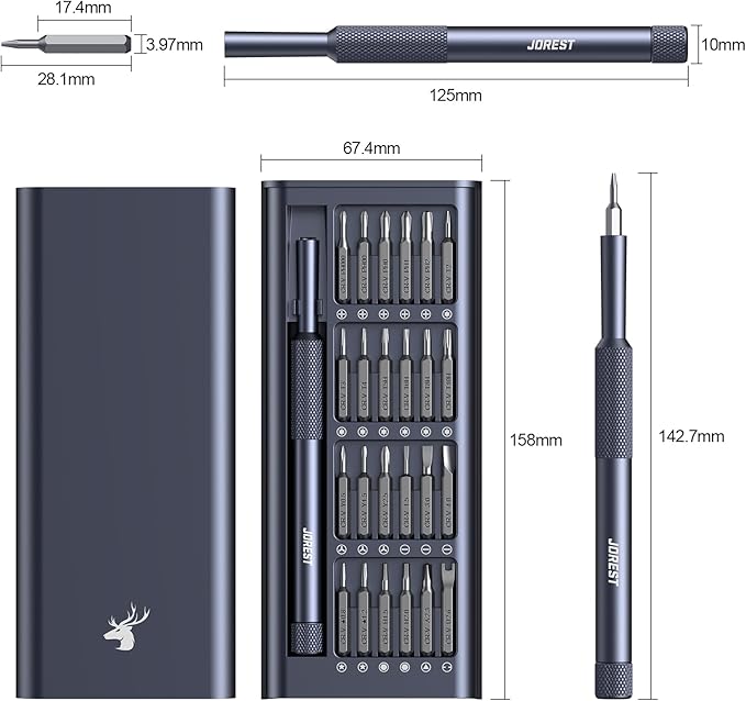 JOREST 25-IN-1 Precision Screwdriver Set, Mini Repair Tool Kit