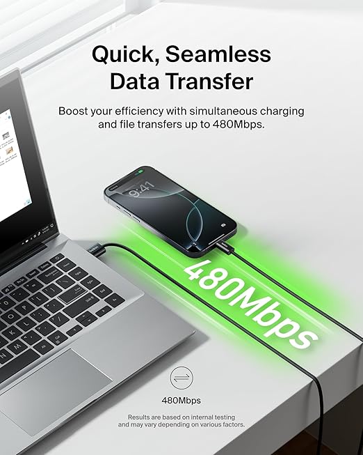 Belkin USB A to USB C Cable, 15W