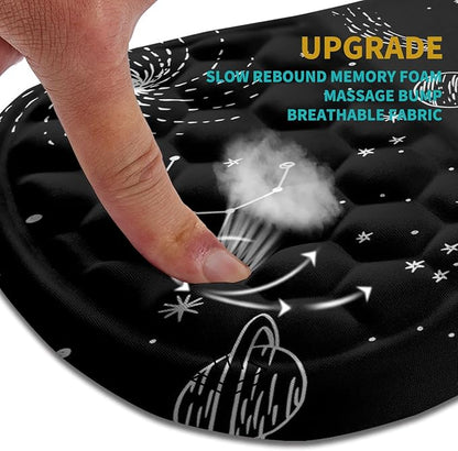 Hokafenle Ergonomic Mouse Pad Wrist Support, Wrist Rest Mousepad