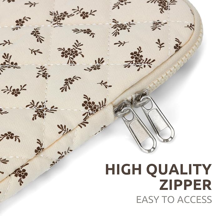 Puffy Laptop Sleeve 13-15.6 Inch Cute Quilted Laptop Protective Case Padded