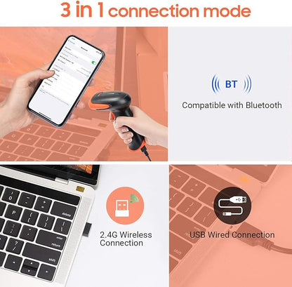 Tera Wireless 2D QR Barcode Scanner