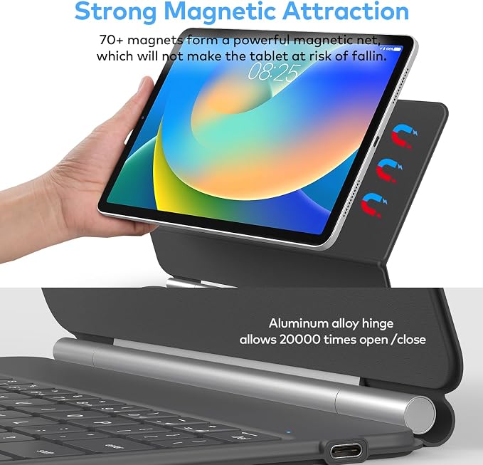 Keyboard Case for iPad 10th Generation 2022 & 11th – Magic-Style Keyboard