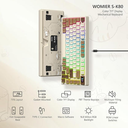 Womier SK80 Retro 75% Keyboard