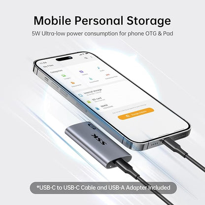 SSK 2TB SSD External Hard Drive, Portable SSD Up to 550MB/s Fast Solid State