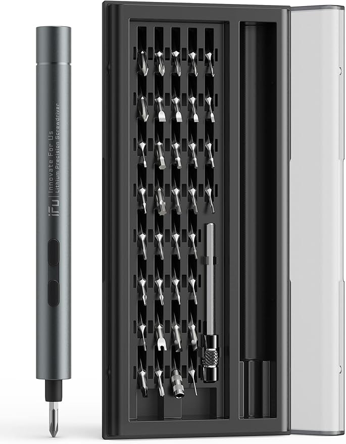 iFu Mini Electric Screwdriver, 42 in 1 Precision Screwdriver Set – Small