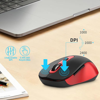 Wireless Mouse for Laptop, Chromebook, Silent Mouse