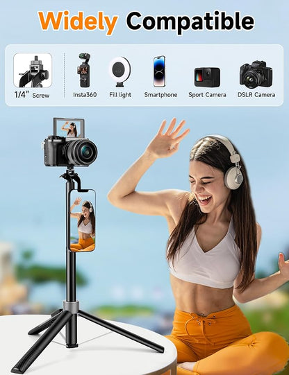 Magnetic Phone Tripod, Portable Cellphone Stand