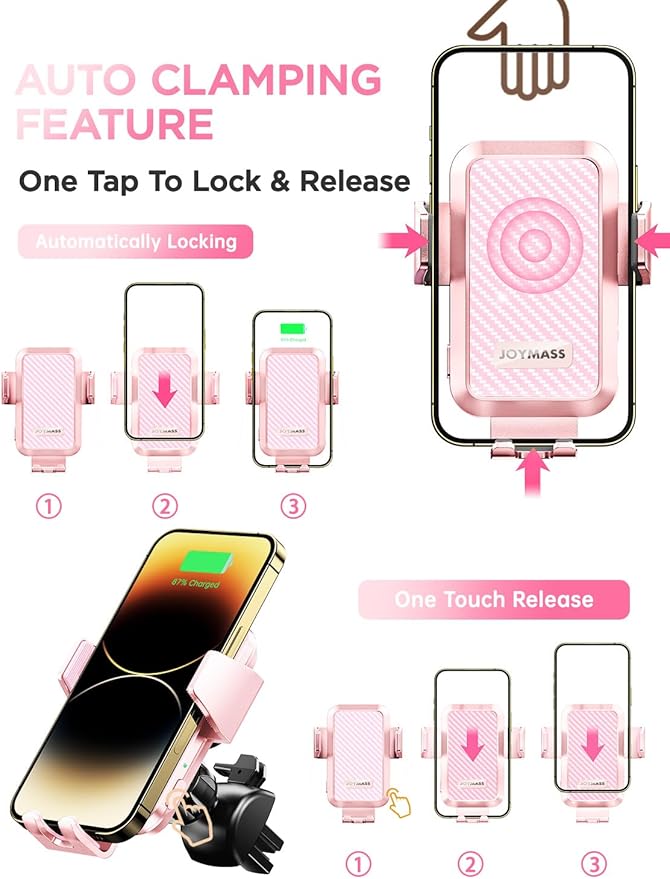 Wireless Car Charger, Phone Holders
