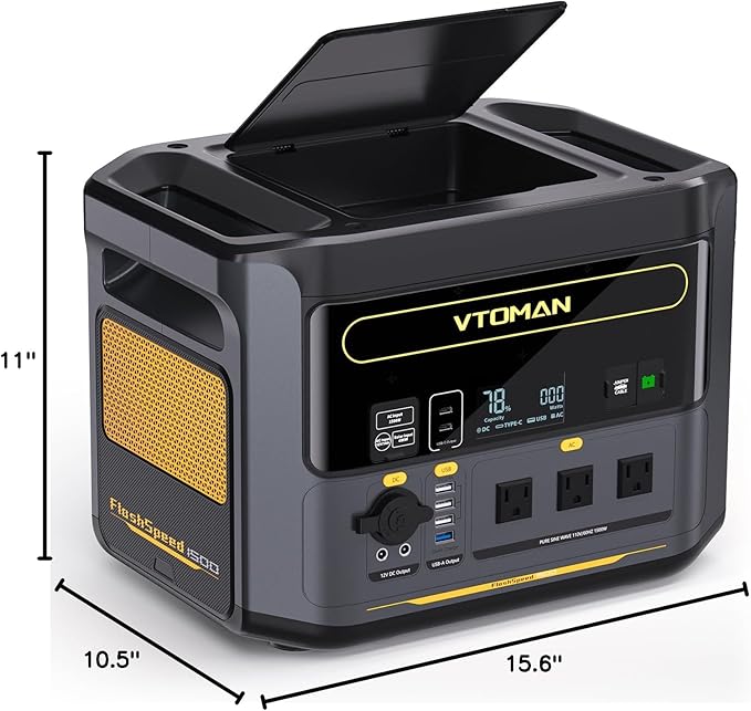 VTOMAN FlashSpeed 1500 Portable Power Station 1548Wh