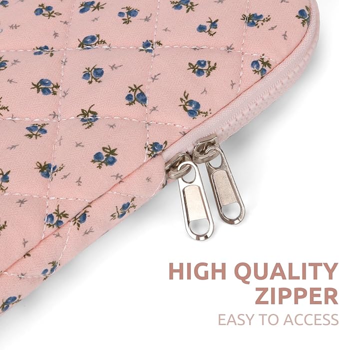 Puffy Laptop Sleeve 13-15.6 Inch Cute Quilted Laptop Protective Case Padded