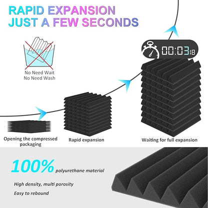 JBER 6 Pack Acoustic Foam Wedge
