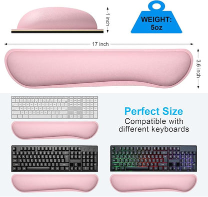 Dapesuom Enlarge Keyboard Wrist Rest, Cute Memory Foam Keyboard Wrist Cushion