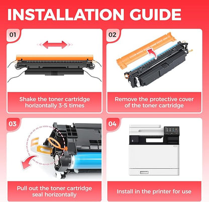 069H 069 Toner Cartridge Set 4-Pack MF753Cdw High Capacity Replacement