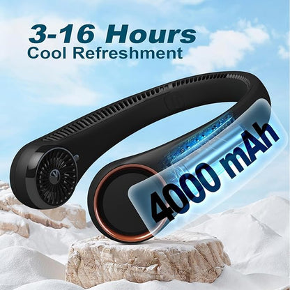 CIVPOWER Neck Fan: Portable Personal Neck Cooling Rechargeable Bladeless Fan
