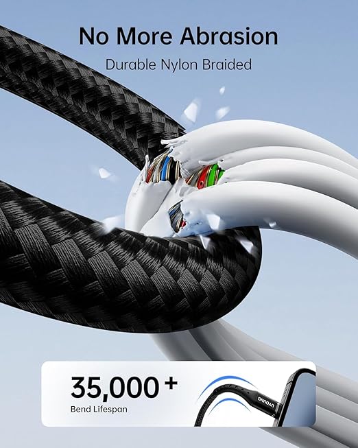 Multi Charging Cable 2Pack 6FT, 3 in 1 Charger Cable Braided Universal Phone