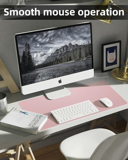 Extra Large Leather Desk Protector, Office Mat, Mouse & Laptop Pad, Non-Slip
