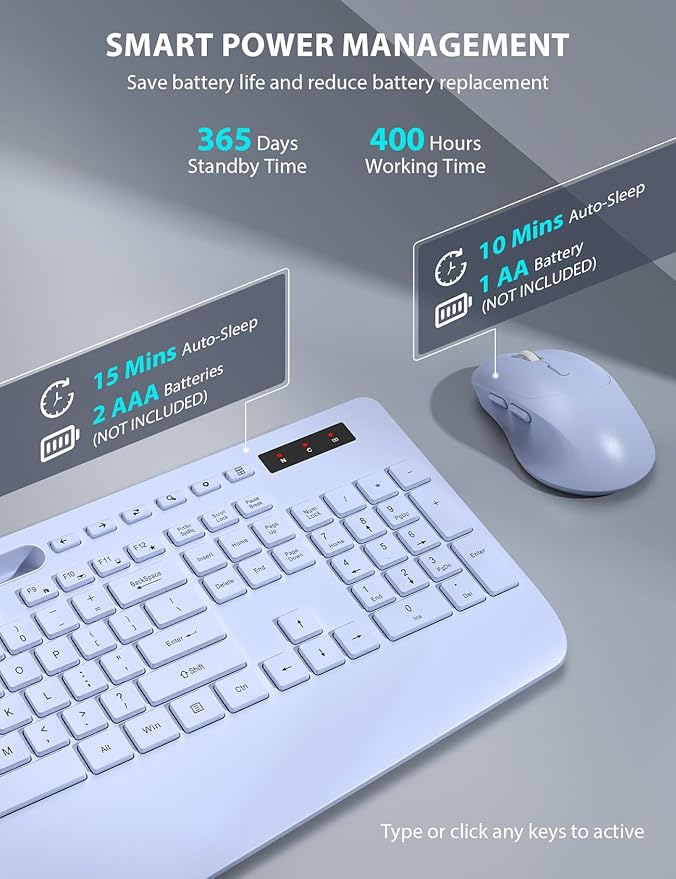 Wireless Keyboard and Mouse Combo