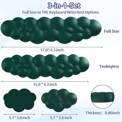 Cloud Wrist Rest Keyboard, Cloud Keyboard Wrist Pad Set