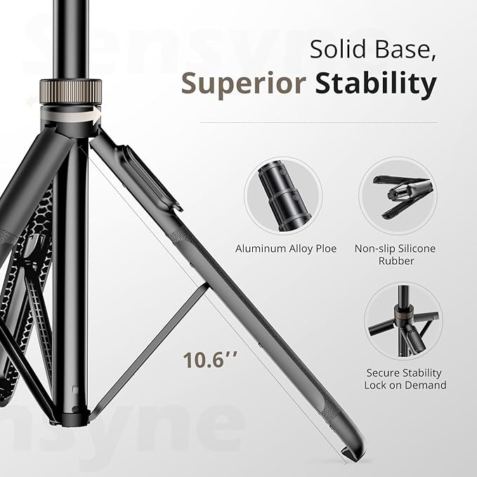 Sensyne 72" Extendable Tripod for iPhone & Selfie Stick