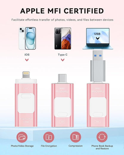 Apple MFi Certified 256GB Flash Drive