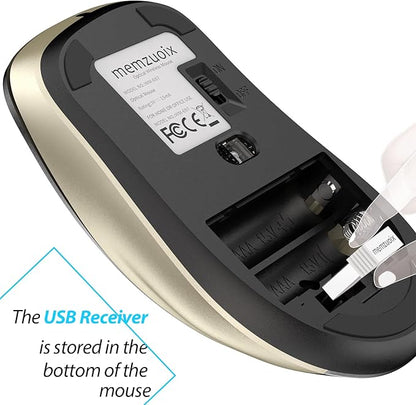 memzuoix 2.4G Wireless Mouse, 1400 DPI Computer Mice