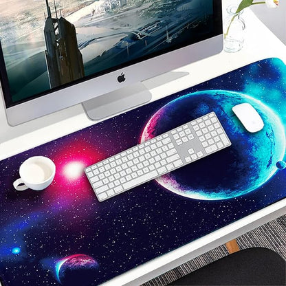 Naukay Gaming Mouse Pad, 31.5x15.7 inch Large Extended Computer Keyboard Mouse
