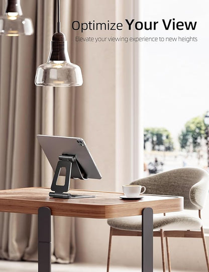 Nulaxy Aluminum Dual Foldable iPad Stand, Fully Adjustable Desktop Tablet Holder