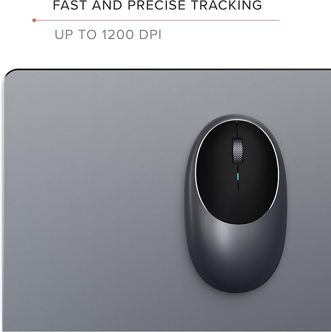 Satechi M1 Wireless Bluetooth Mouse, USB-C Rechargeable, Compact & Portable