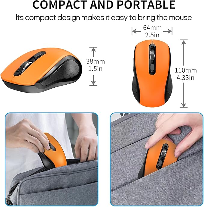 Wireless Mouse With Side Buttons Suitable