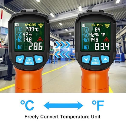 MESTEK Infrared Thermometer Gun, Non Contact Digital Laser Thermometer