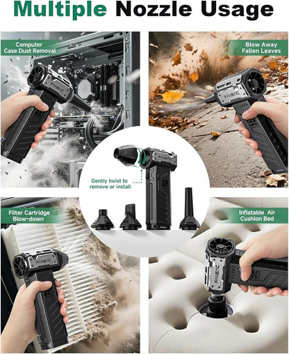 Compressed Air Duster, Ultra-Powerful Electric Air Duster, 000 RPM Premium