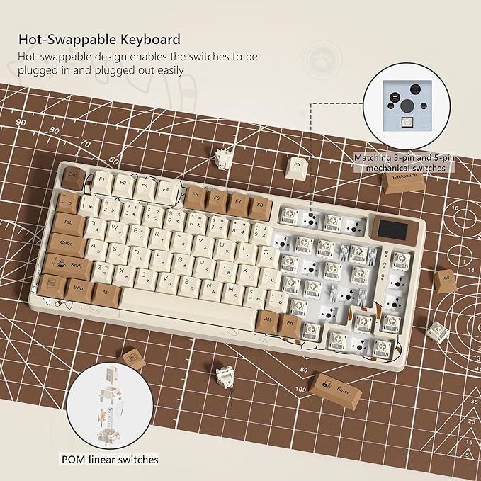 Womier SK80 Retro 75% Keyboard