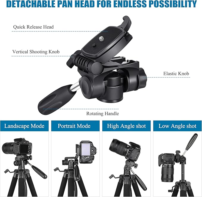 VICTIV 74” Camera Tripod, Tripod