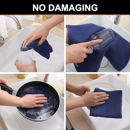 Homaxy 100% Cotton Dish Cloths, 6 Pack
