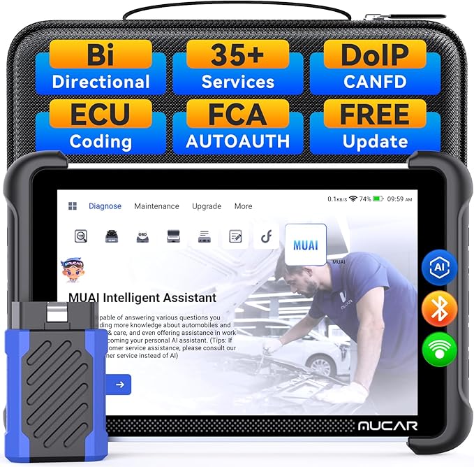 MUCAR 892BT AI-Assisted Bidirectional Scan Tool, Full System OBD2 Scanner