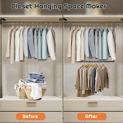 Hanging Closet Rod Adjustable Width Height Closet Rods