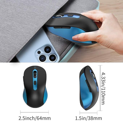 Wireless Mouse for Laptop, Chromebook, Silent Mouse