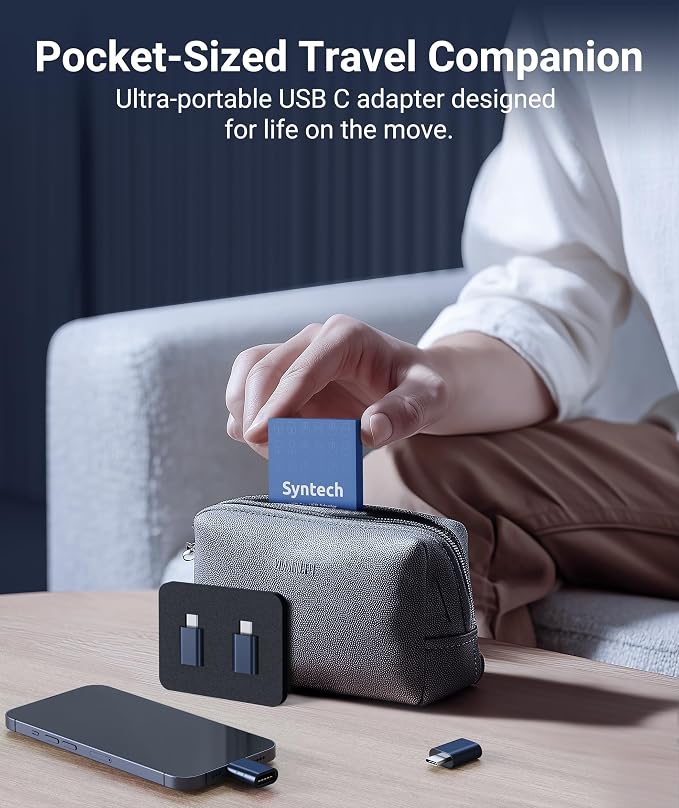 Syntech USB C to USB Adapter Pack of 2 USB C Male to USB3 Female Adapter