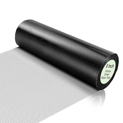 Extra Wide 8 inch x 20 ft Window Screen Tape Mesh Repair Strong Adhesive