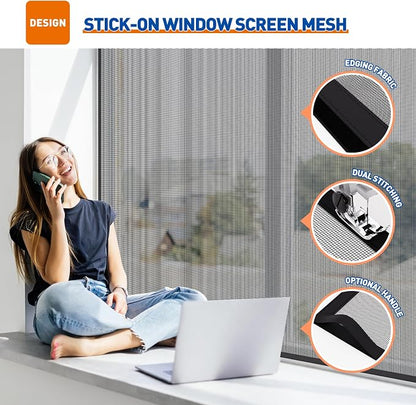 MAGZO Customized Window Screen, Screen Mesh Attachable and Detachable