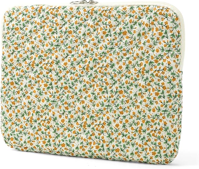 Puffy Laptop Sleeve 13-15.6 Inch Cute Quilted Laptop Protective Case Padded
