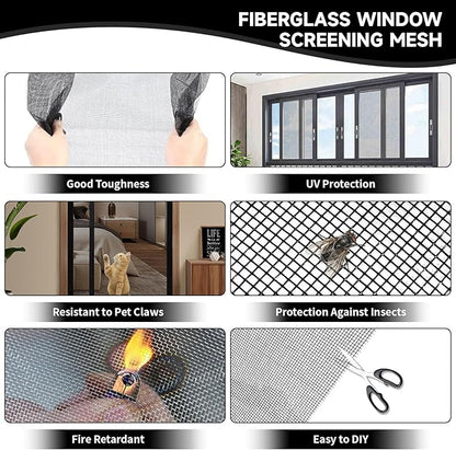 Window Screen Door Repair/Replacement Kit,