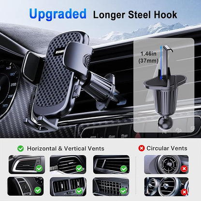Car Phone Holder for Horizontal/Vertical VentUniversal Cellphone Stand Car