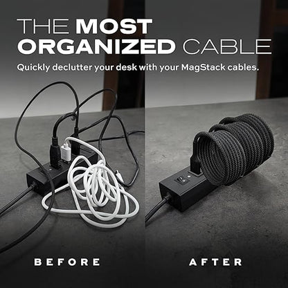 Statik MagStack Pro USB C to USB C Cable, Clutter-Free Magnetic Type C Charger