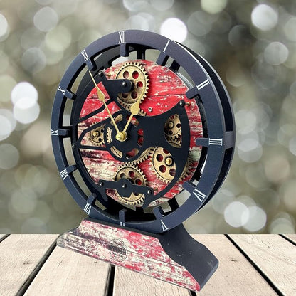 The Gears Clock Desk Clock 10 inches