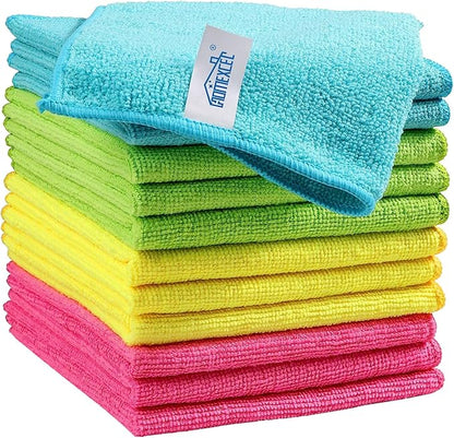 HOMEXCEL Microfiber Cleaning Cloth, 12 Pack Cleaning Rags, Cleaning Towels