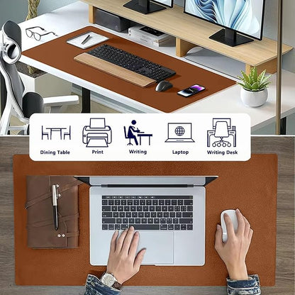 PU Leather Desk Pad Protector Gaming Mouse Pad Non Slip Desk Mat