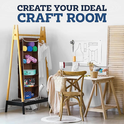 ZOBER Hanging Closet Organizer, 5-Shelf