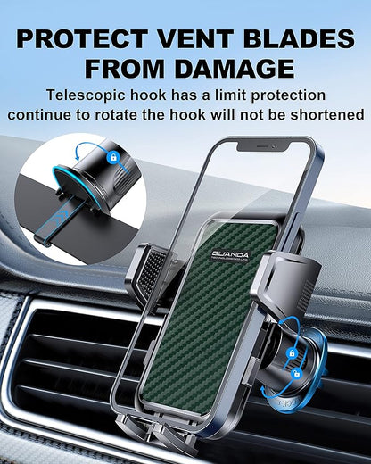 Car Vent Phone Mount, Adjustable 360 Rotation Vent Clip Car Phone Holder Mount